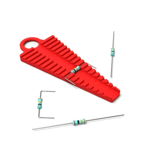 Portable Resistor Benders DIY Resistor Benders Multi-Function Resistor Benders Support 6.3+10mm Red 2