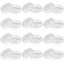 24 Stück Teppichschoner mit Spikes, Runde Möbelrollen-Unterlagen, mit Spikes, für Teppiche, Möbelbeine, Sofas, Tische