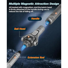 Destornillador MagnéTico: Kit de Destornilladores de Trinquete 40 en 1 con Mango de RóTula, Puntas S2 PortáTiles, Herramienta de ReparacióN de