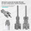 Integrated Internal & External Pipe Threading Tool, Pipe Thread Cutting Tool, for Electric Drill (1/2&3/4inch) 3