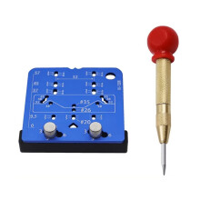 35mm Hinge Jig Door Cabinets Concealed Hinge Hole Template Jig Aluminium Alloy Drill Guide Locator Tools with Punch