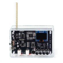 DIY Walkie-Talkie FM Radio Electronic Kit 409.85MHz Adjustable Frequency 87-108MHz OLED Display DIY Soldering Kit