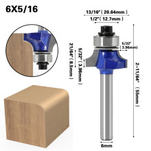 Fasenfräser mit 6 mm Schaft, der Hochwertige Kantenformungsfräser für die Holzbearbeitung mit Fase für Holzbohrer