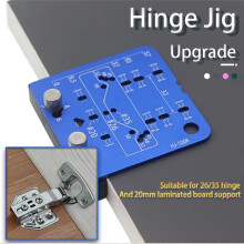35mm Hinge Jig Door Cabinets Concealed Hinge Hole Template Jig Aluminium Alloy Drill Guide Locator Tools with Drill