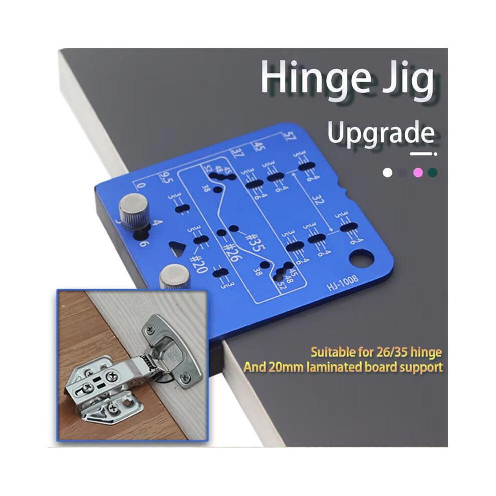 35Mm Hinge Jig Door Cabinets Concealed Hinge Hole Template Jig Aluminium Alloy Drill Guide Locator Tools With Drill 6031353692240