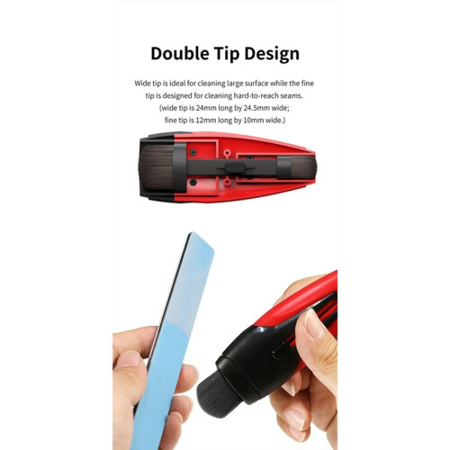 DSPIAE PT-RDB Retractable Dust Brush Double Tips Handy Cleaning Tools for Assembly Model Hobby Building Tools DIY 2
