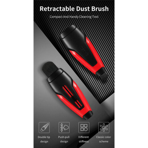 DSPIAE PT-RDB Retractable Dust Brush Double Tips Handy Cleaning Tools for Assembly Model Hobby Building Tools DIY 1