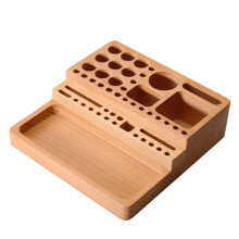 Estante para Herramientas Madera Haya, Hecho A Mano, para Bricolaje, para Impresión, Tallado Cuero, Perforación, Herramientas Diamante, Caja