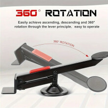 Heavy-Duty Metal Door Lifter 360 Rotation Lever-Activated Door Panel Elevator Installation Aid for Door Installation