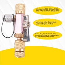 Valve Core Removal Tool for HVAC,5/16" System Connection for Home AC Appliance W/Valve Core Wrench