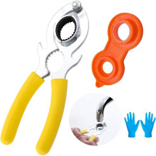 3pcs Faucet Aerator Removal Wrench with Gloves,Faucet Bubbler Wrench Kit for Kitchen Sink Bathroom Tap Aerator