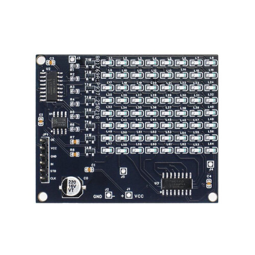 DIY Electronic Kit 64 SMD LED Patch Matrix Advertising Screen Number Display Soldering Project Practice Kit