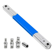 Impact Ready Offset Extension Wrench & 1/2 1/4 3/8inch Square Adapters Offset Ratchet Spanner Socket Wrench Tool