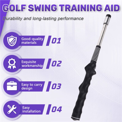 Swing Training Aid, Retractable  Grip Trainer for  Training,  Swing Trainer with Arm Band 1