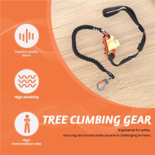 Adventure Knee Ascender Baumkletterseil Höhenbetrieb Fußschlaufe Laufseil zum Erkunden und Klettern B