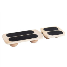 Single Leg Balance Board Indoor Sports Wooden Anti Slip Foot Stretcher Balance Training Stability Ankle Exerciser