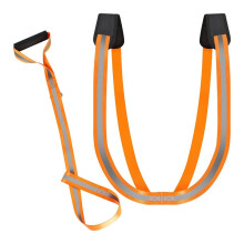 Deer Drag Harness & Rope - Heavy Duty 480lbs Capacity, Reflective Orange Hunting Gear with Comfortable Shoulder Strap