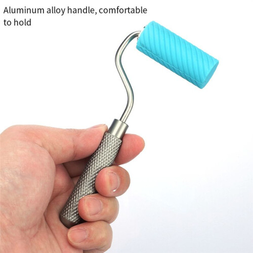 Silicone Glue Roller with Tray 48mmX20mm Roller Handle for Arts Crafts Woodworking Glue  Projects 2