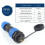 IP68 Waterproof Aviation Plug Socket Nut Plug Socket SP16 2-Core Terminal Block 5 Pieces 5