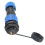 IP68 Waterproof Aviation Plug Socket Nut Plug Socket SP16 2-Core Terminal Block 5 Pieces 2