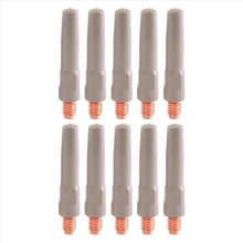 10pcs Temperature Resistants 45MM Tip MIG Torch Welding Coated Contact Tips for 200A 500A CO2 Torch Welding Accessories