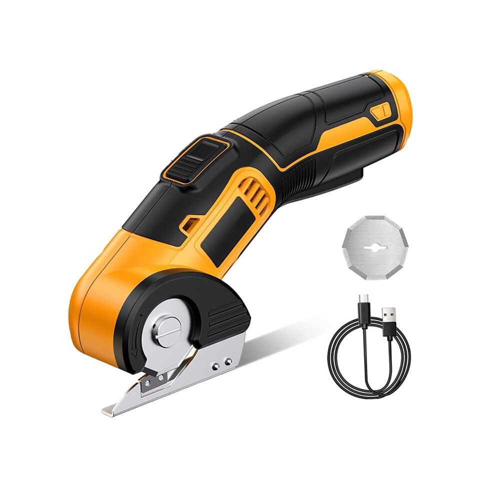 Cordless Electric Scissors - Rotary Knife For Fabric, Carpet, Cardboard, Leather, Paper And Plastic - Portable 6032767485145