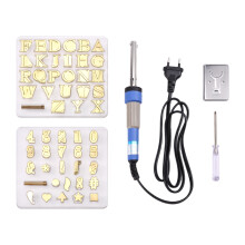 Wood Burning / Carving Set, Letter Soldering Iron Pen DIY Tools, Alphabet Number Template for DIY Embossing EU Plug