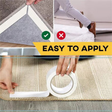 50mm X 20m Carpet Tape Double Sided for Area Rug Carpet Adhesive Removable Multi-Purpose Binding Tape Cloth Floor
