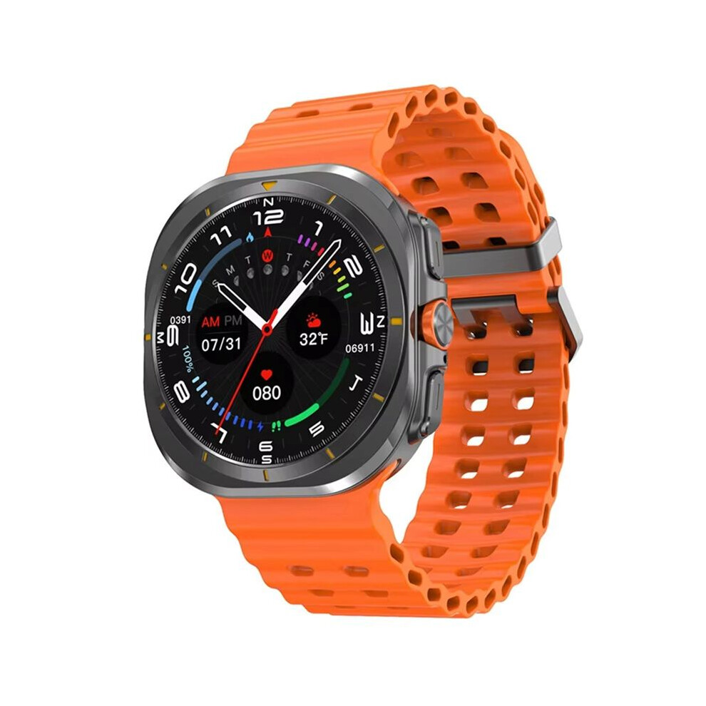 Dt Watch Ultra 47Mm Watch Call Compass 3D Menu Wireless Charging Series 7 Smartwatch Orange 4711672699145