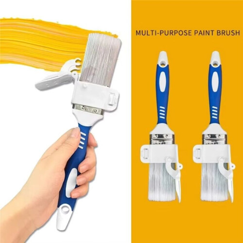 2pcs Comfortable Handle Edging Color Separation Brush with Detachable Baffle Hanging Paint Brush 2