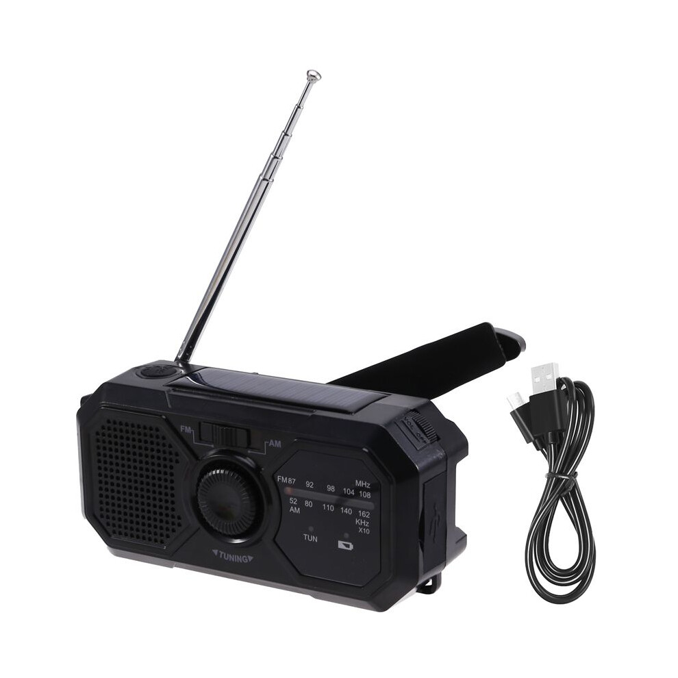 Emergency Weather Radio Fm/Am,Portable Hand Crank Generator Radio,Flashlight ,Solar Powered 1200Mah For Outdoor Camping 4713142266581
