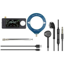 Receptor de Rádio SI4732, Rádio Portátil para Transmissão em Banda Completa, Controle ESP32-S3, com Antena de Loop/Fone de Ouvido