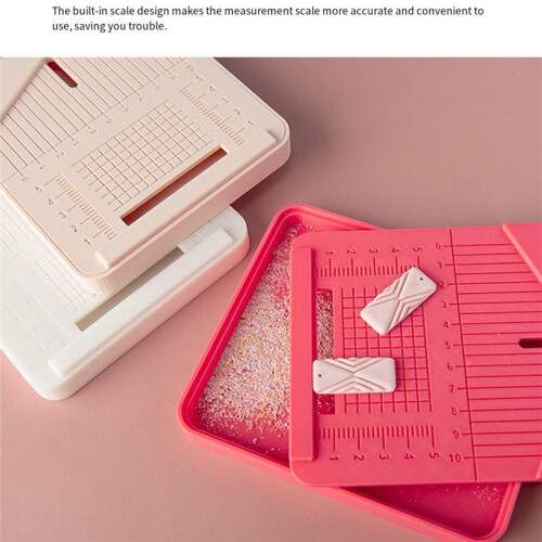 Soft Ceramic Punching Auxiliary Tool Drilling Dust Box DIY Jewelry Punching Positioning Polymer Clay Tool 2