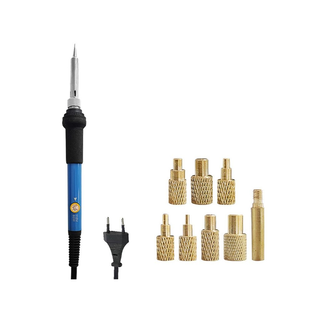 Soldering Iron Heat Set Insert Tool, 60W 2200V Soldering Welding Iron Kit With Iron Tips And Heat Set Eu Plug 4711693611584