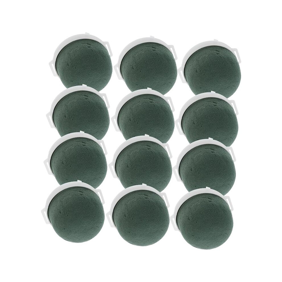 Jojomino 12Pcs Floral Foam Round Blocks For Flower Arrangement Water Retaining Foam For Wedding Decor Table Centerpieces