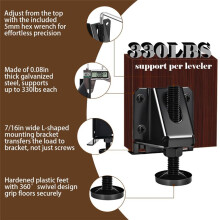 Heavy Duty Leveling Feet, 8 Pack Adjustable Furniture Levelers with 2640 LB Capacity, 2Inch Height Adjustment