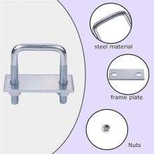 4 Pack Leaf Spring Clamp Kit Fits Leaf Springs Locks Leaf Springs Together for Stabilizing Provides Better L