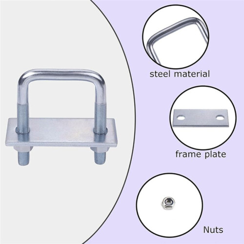 4 Pack Leaf Spring Clamp Kit Fits Leaf Springs  Locks Leaf Springs Together for Stabilizing Provides Better L
