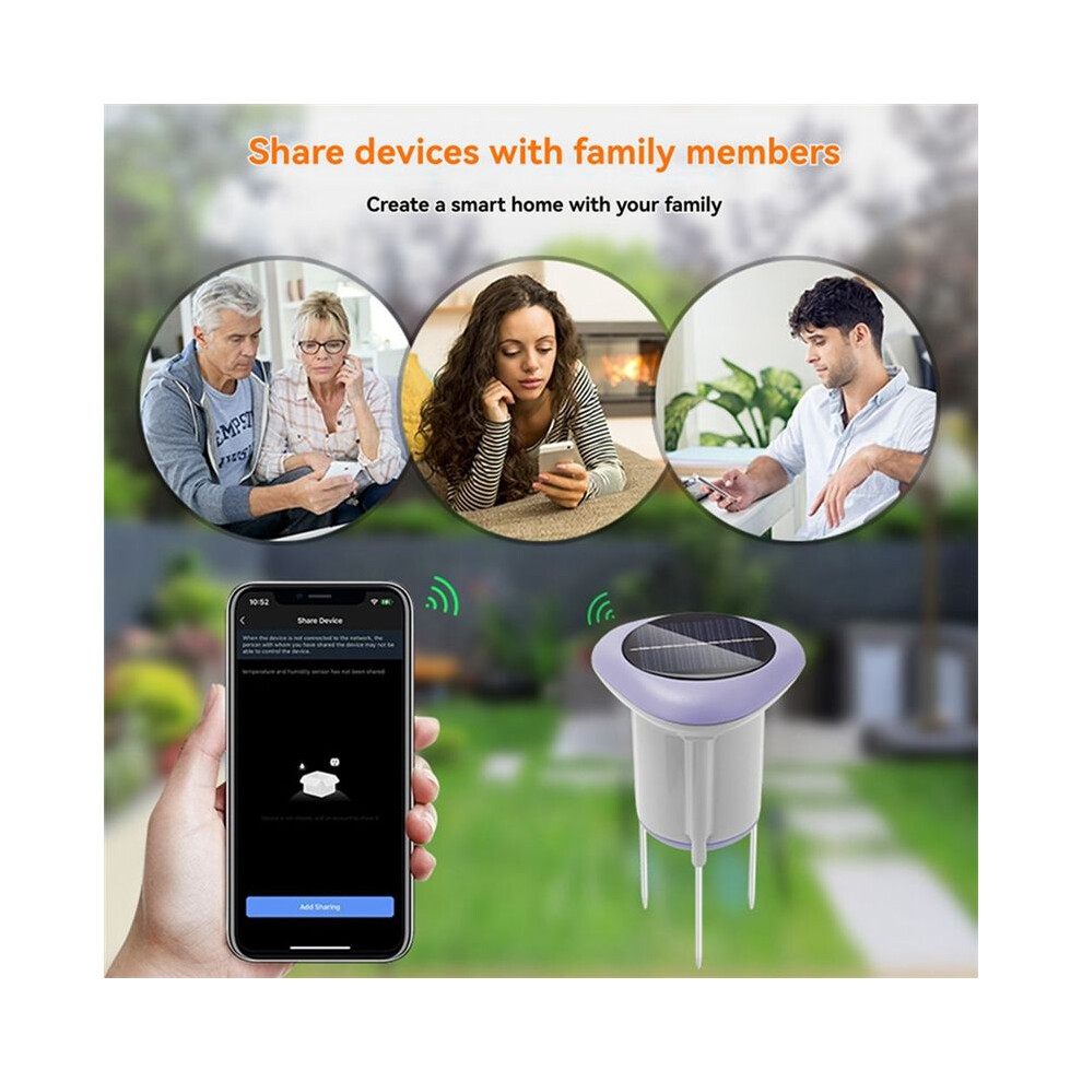 Tuya Zigbee Soil Sensor Solar Temperature Humidity Soil Tester With Gateway Planting Temperature Humidity Meter 4713694604015