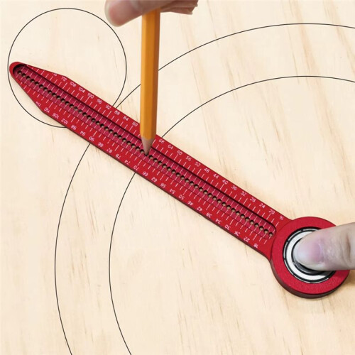 Woodworking Circular Drawing Ruler, Fixed Point , Adjustable Drawing Circular Ruler, Drawing Measurement Tool 1