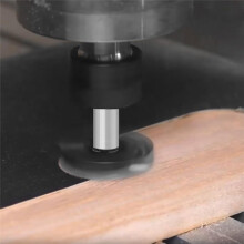 Titanium-Coated Carbide Surfacing Router Bit -1/4in Shank,1-3/8in Cutting Diameter,2+2 Flutes for CNC Spoilboard Planing