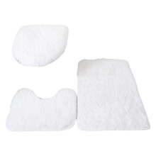 Toilet  Cover 3Pcs Bath Mat Shower Room Floor Rug Home Bathroom Anti-Slip Absorbent Doormat Bathtub Decor Carpet B