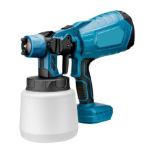 1000ml Electric Spray Gun 4 Nozzle Sizes HVLP Household Paint Sprayer Flow Control Easy Spraying for 18v Battery