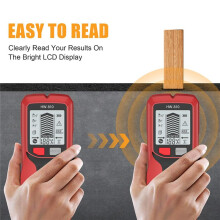 HW-810 Handheld Metal Detector Nail Finder with High-Definition LCD Display Wall Detector for Home Improvement