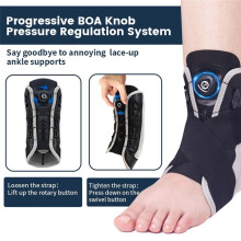 Ankle Brace Adjustable Knob Maximum Metal Ankle Support Brace for Sprained Ankle,Tendonitis, Achilles