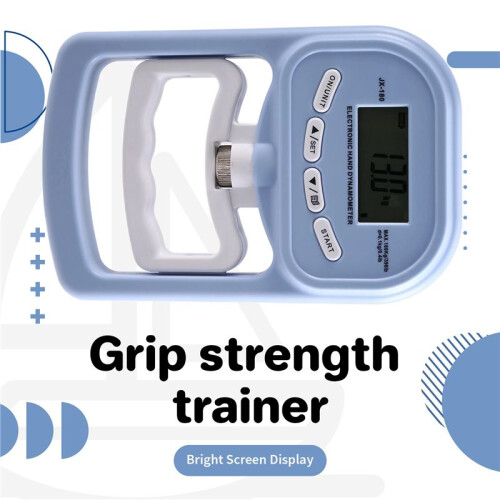 396Lbs/180Kg JX-180 Digital Hand Dynamometer Grip Strength Tester with LCD Screen for Forearm Training 1