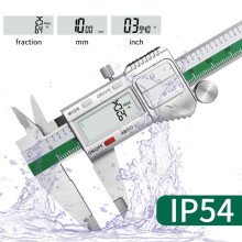 Pied à Coulisse Numérique ET54 150 mm en Acier Inoxydable, Mesure de Fractions/mm/Pouce, Haute Précision 0,01 mm pour Composants Mécaniques.