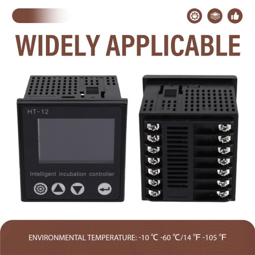 HT-12 LCD Digital Egg Incubator Controller Multifunctional Thermostat Hygrostat Control with Temperature Humidity Sensor 1