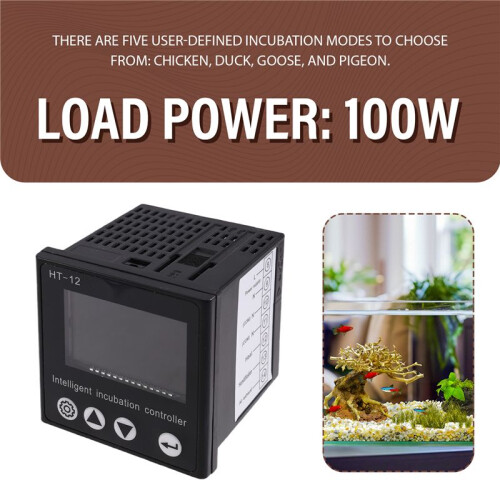 HT-12 LCD Digital Egg Incubator Controller Multifunctional Thermostat Hygrostat Control with Temperature Humidity Sensor 2