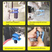 Universele Automatische Stalen Lijn Banjo Stopper Kit met Remklauwhangerset, 3/8 Inch, 5/16 Inch, 1/2 Inch Automatische Stalen Lijn Stopper Kit